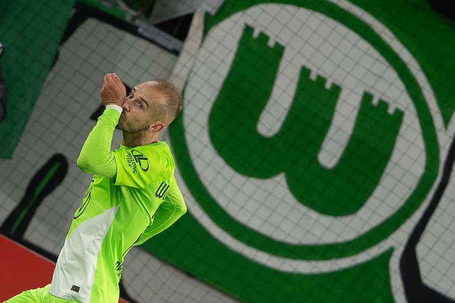 Václav Černý se za Wolfsburg poprvé gólově prosadil.