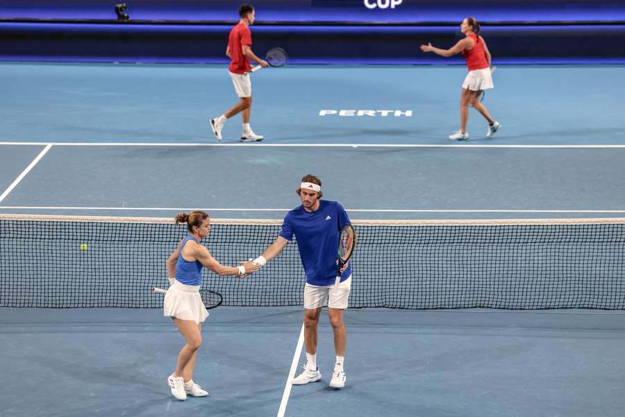 Tsitsipas y Sakkari cumplieron con los pronósticos.