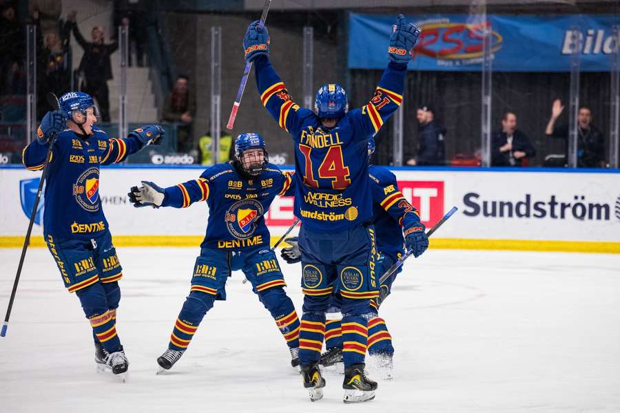 Djurgarden celebrate Anton Frondell's OT winner
