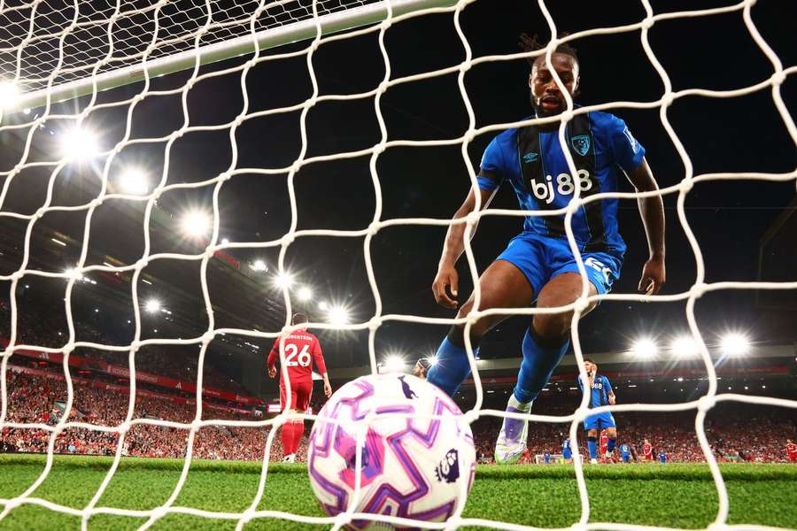 Semenyo scores against Liverpool