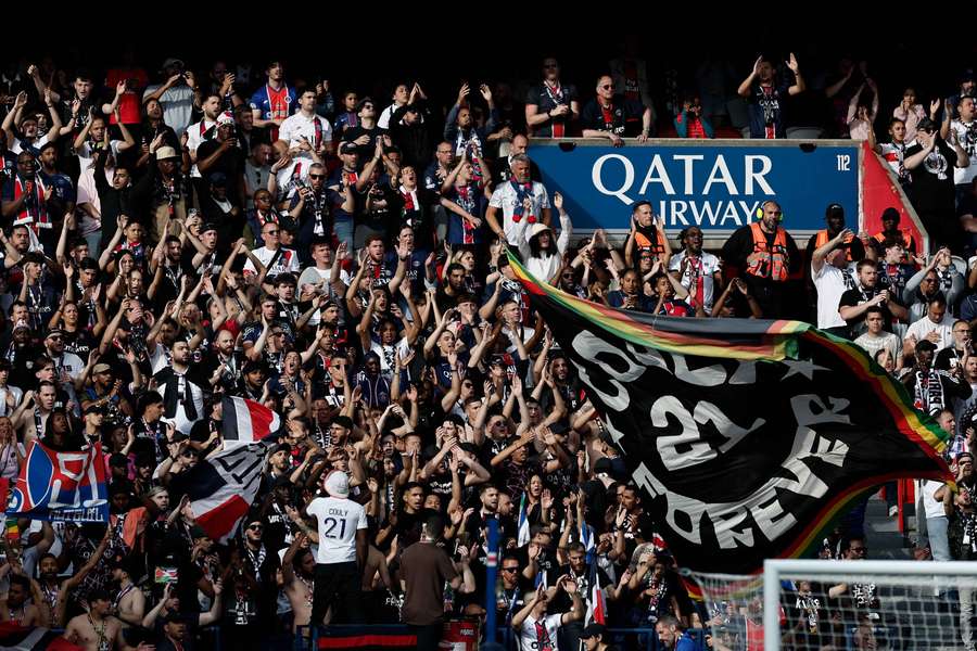 PSG fans in Ligue 1
