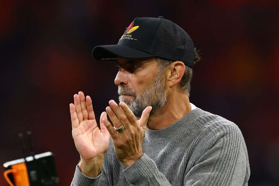 Jürgen Klopp bei seinem DFB-Debüt in Amsterdam Jürgen Klopp bei seinem DFB-Debüt in Amsterdam
