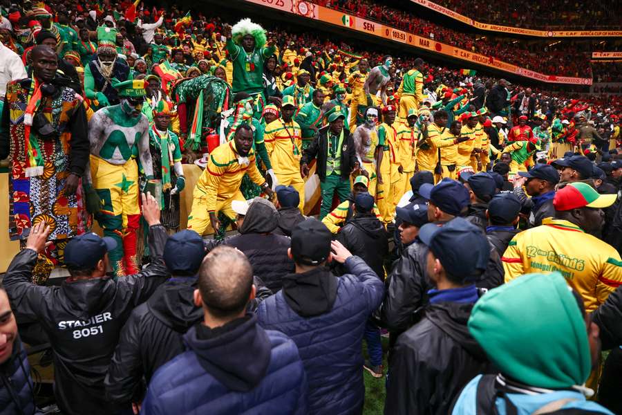 The AFCON final saw crowd trouble between angry Senegal fans and Moroccan authorities