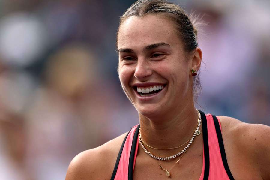 Sabalenka, sonriente en Indian Wells Sabalenka, sonriente en Indian Wells