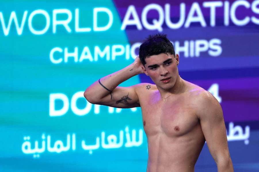 Diogo Ribeiro conquistou a medalha de ouro nos 50 metros mariposa