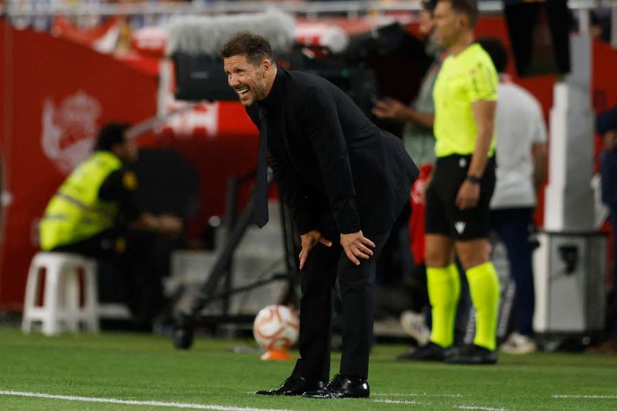 Diego Pablo Simeone, en la final de la Copa del Rey