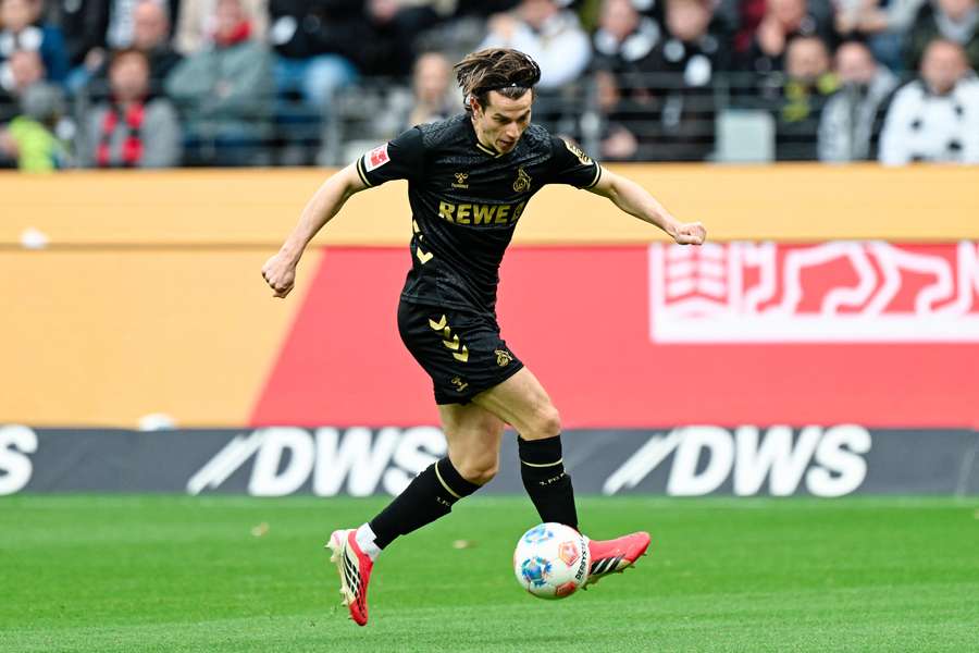 Jakub Kamiński w meczu Eintrachtu Frankfurt z FC Koeln. Jakub Kamiński w meczu Eintrachtu Frankfurt z FC Koeln.