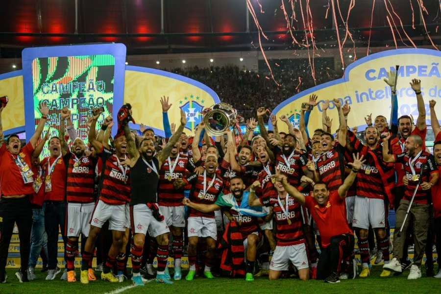 Flamengo festeja su triunfo en la Copa Do Brasil