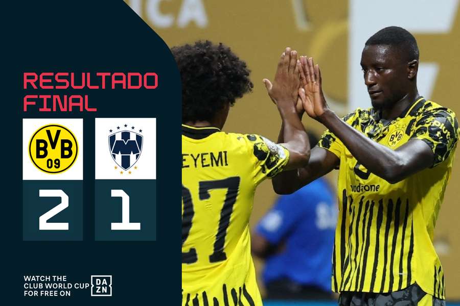 Adeyemi e Guirassy em destaque no triunfo do Dortmund