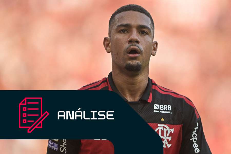 Samuel Lino na partida contra o Botafogo