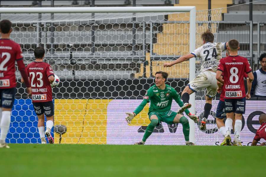 Victor Svensson (24) scores Sirius' second at OIS Victor Svensson (24) scores Sirius' second at OIS
