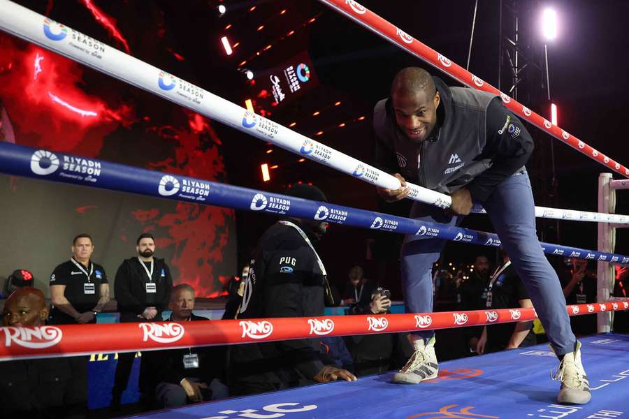Daniel Dubois durante o treino