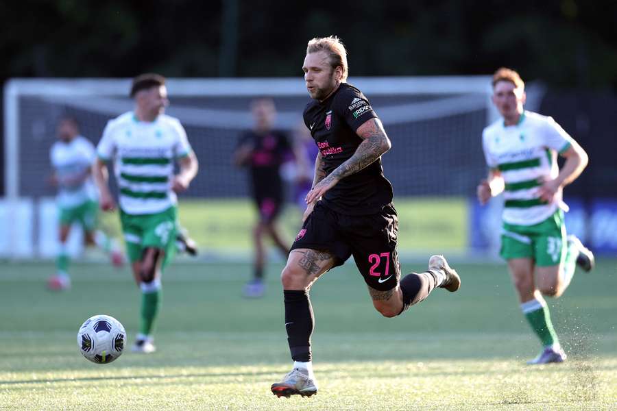 Tymoteusz Puchacz z Sabah FK podczas meczu pomiędzy The New Saints i Sabah na Park Hall 14 lipca 2026 r. w Oswestry w Anglii. Tymoteusz Puchacz z Sabah FK podczas meczu pomiędzy The New Saints i Sabah na Park Hall 14 lipca 2026 r. w Oswestry w Anglii.