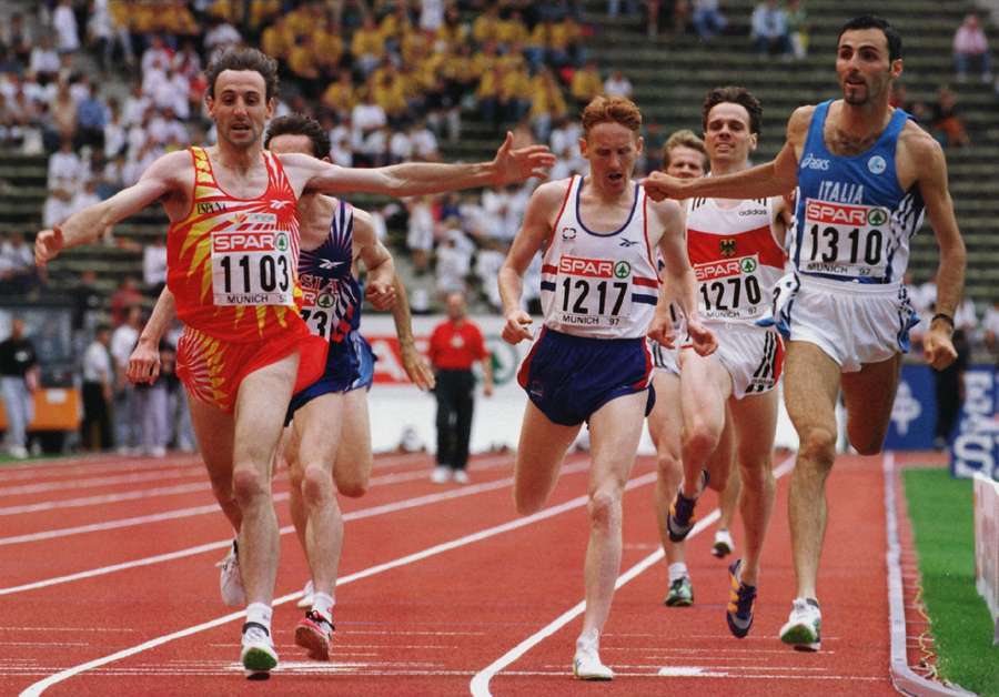 Fermín Cacho en la Copa Europea de Múnich en 1997