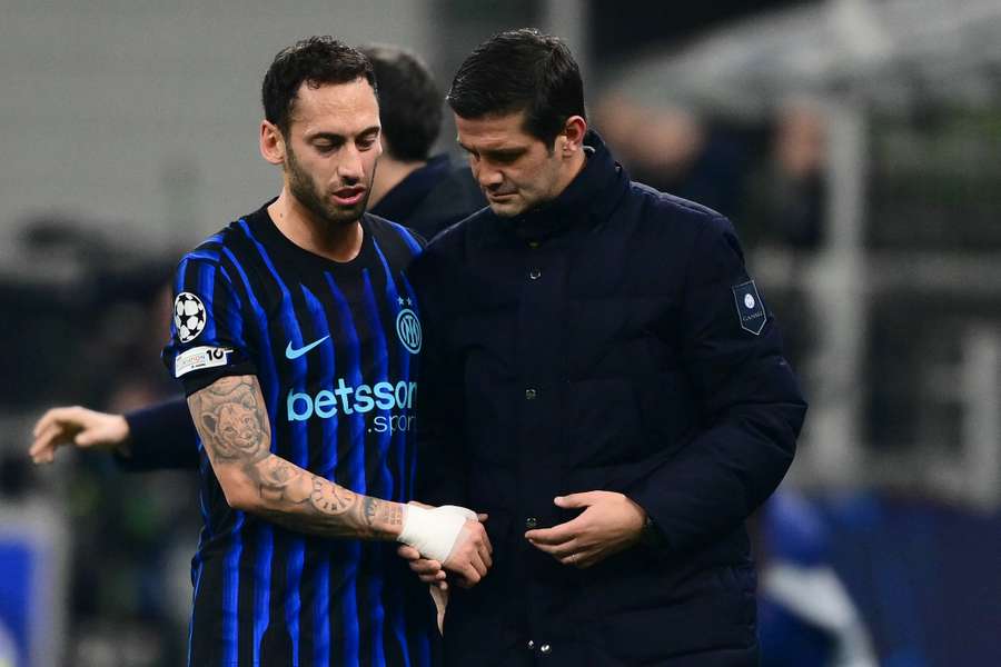 Hakan Chalhanoglu și Cristi Chivu