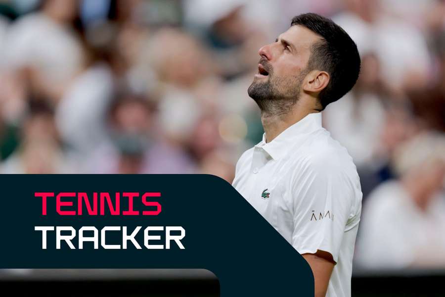 Djokovic is in action