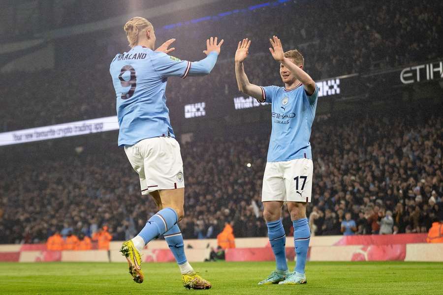 Kevin De Bruyne has assisted Erling Haaland six times already this season in the Premier League