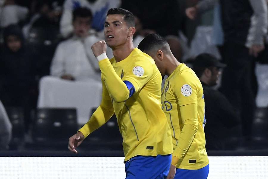 Ronaldo celebra o seu golo