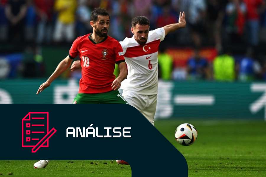 Bernardo Silva em duelo com Kokçu