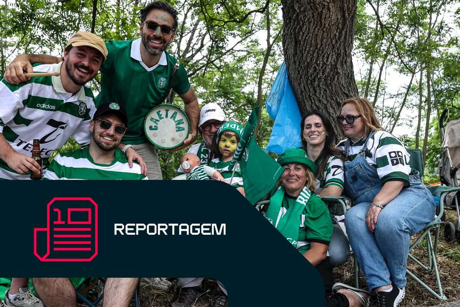 Adeptos do Sporting no Jamor Adeptos do Sporting no Jamor