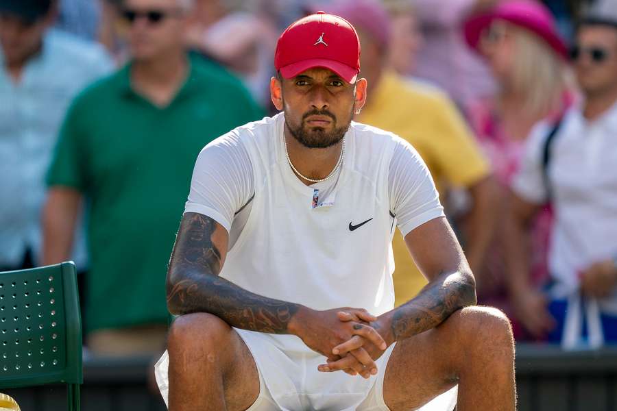 Kyrgios at Wimbledon earlier this year