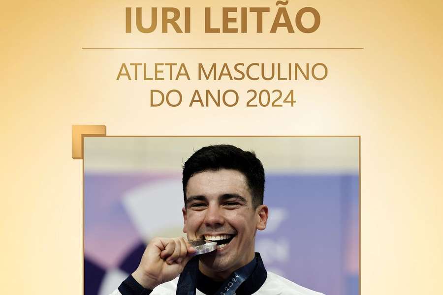 Iúri Leitão foi o atleta masculino do ano 2024
