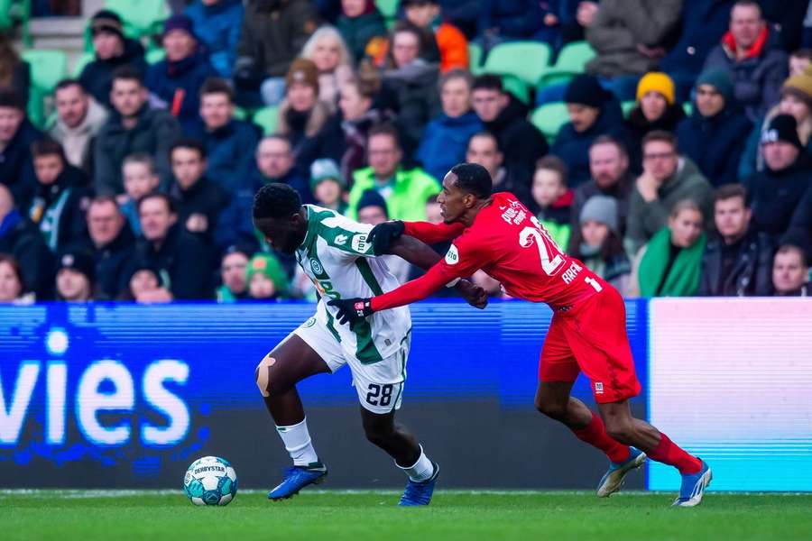 Elvis Manu is bij FC Groningen de nieuwe aanjager van de strijd om handhaving