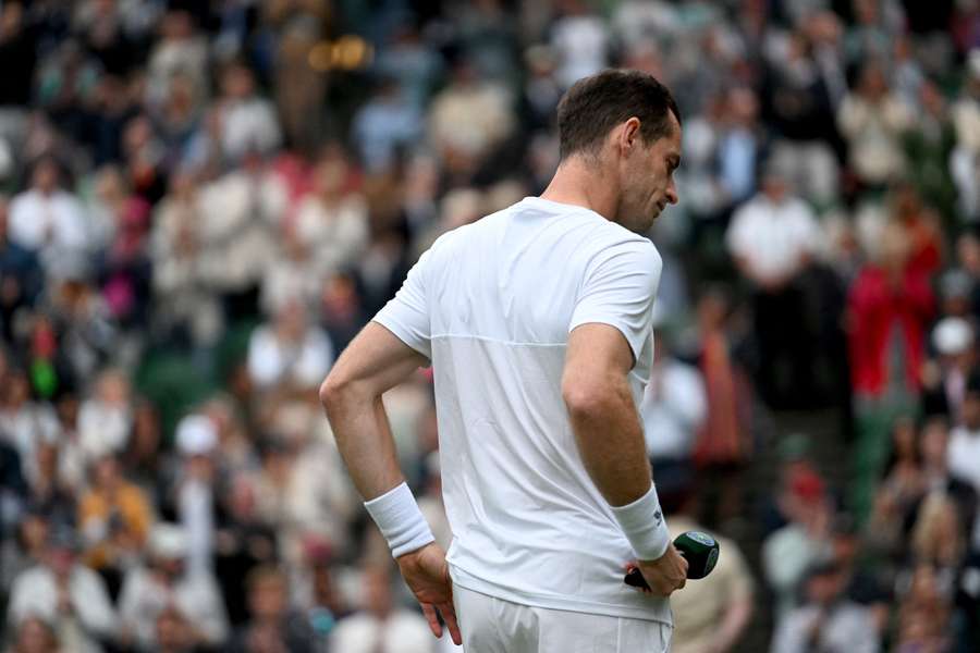 Andy Murray à Wimbledon le 5 juillet.