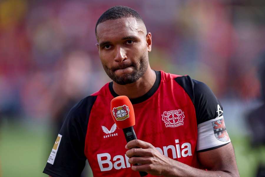 Jonathan Tah beim Abschied bei Bayer Leverkusen.