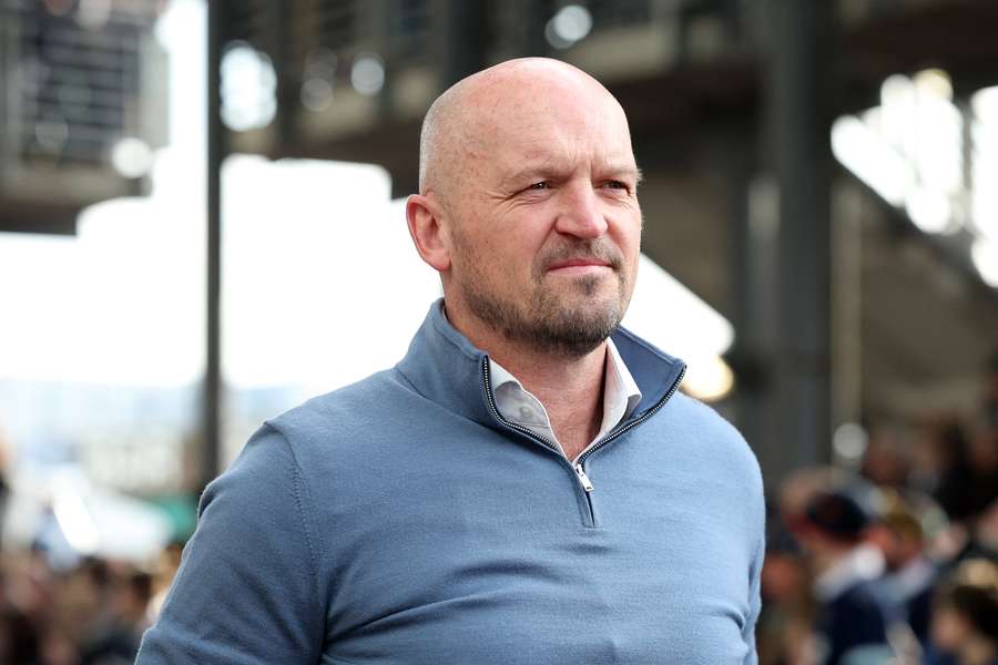 Head coach of Scotland Gregor Townsend looks on prior to the Six Nations match against Wales