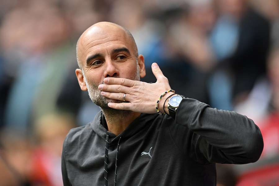 Guardiola is looking to guide City to a third successive title