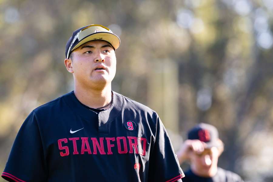 Rinato Sasaki looks on during warmups