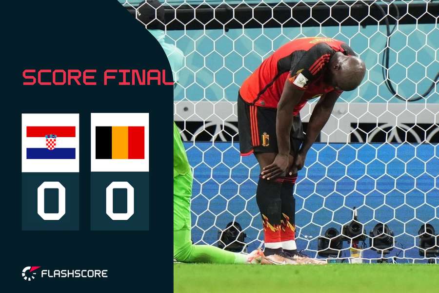 Romelu Lukaku dépité 