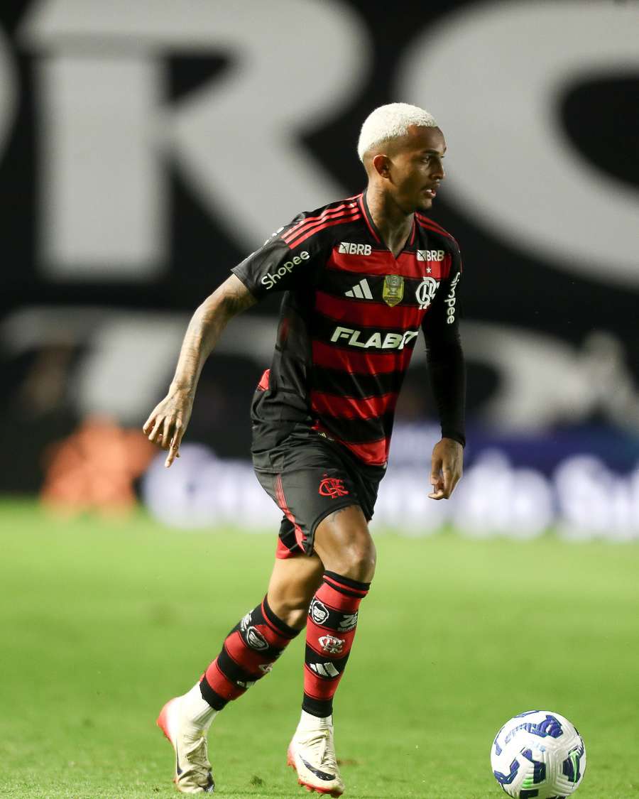 Wesley em Santos x Flamengo