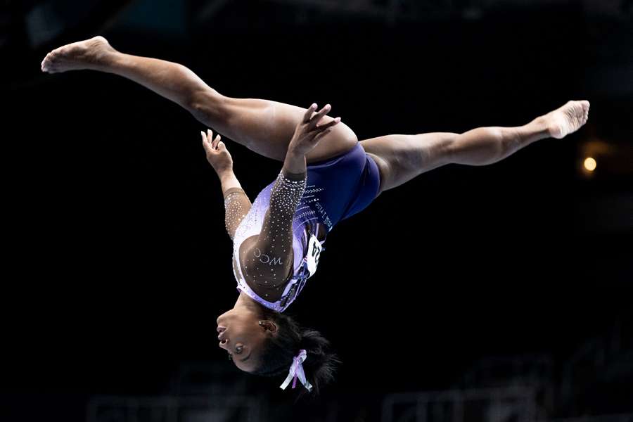Biles posted the highest scores in three of the four apparatus