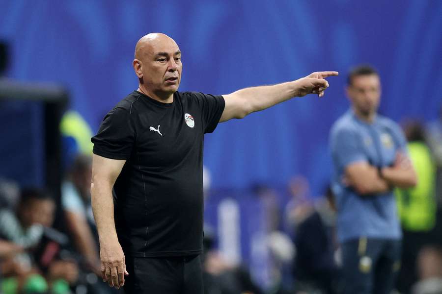 Hossam Hassan on the touchline Hossam Hassan on the touchline