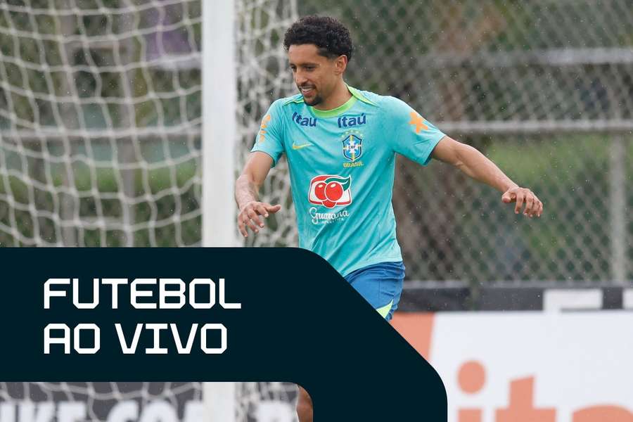 Marquinhos em treino da Seleção no CT Joaquim Grava Marquinhos em treino da Seleção no CT Joaquim Grava