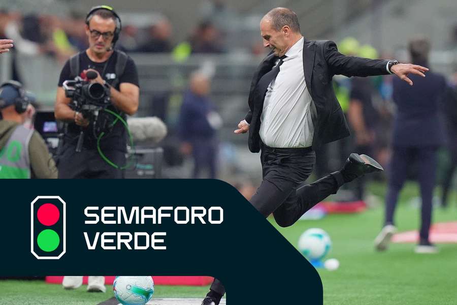 Massimiliano Allegri scarica la pressione subito dopo il fischio finale
