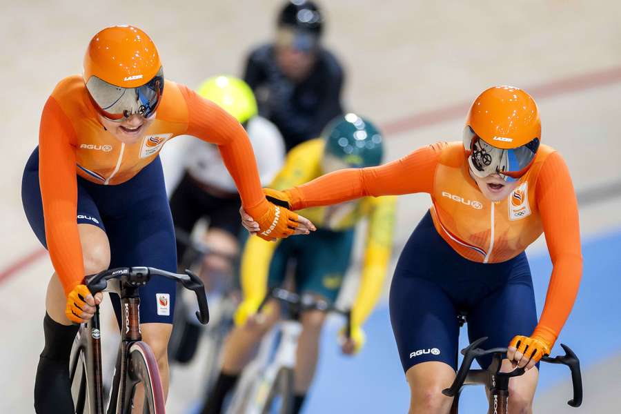 Van der Duin en Van Belle verrasten met brons op de madison