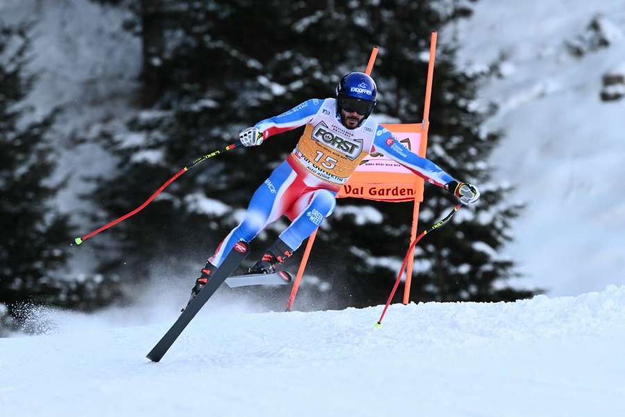 Cyprien Sarrazin, pictured competing in Val Gardena last week