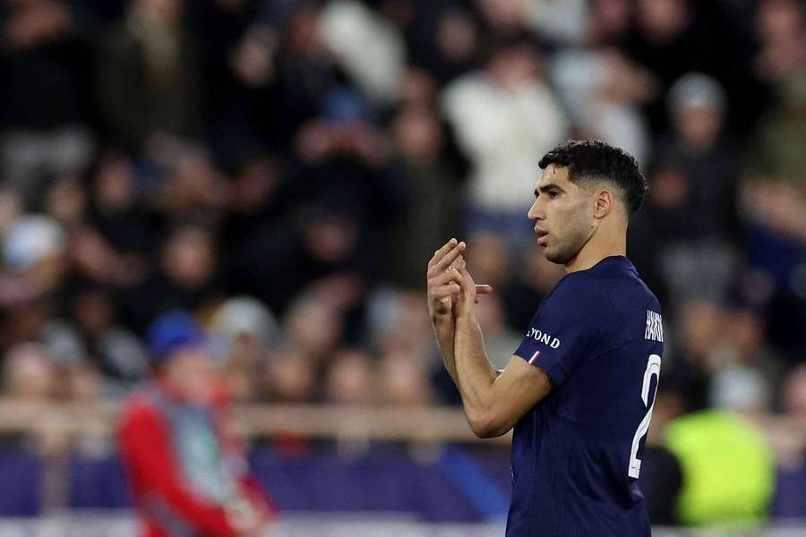Achraf Hakimi with PSG