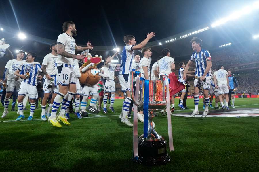 La Real Sociedad festeja su Copa del Rey La Real Sociedad festeja su Copa del Rey