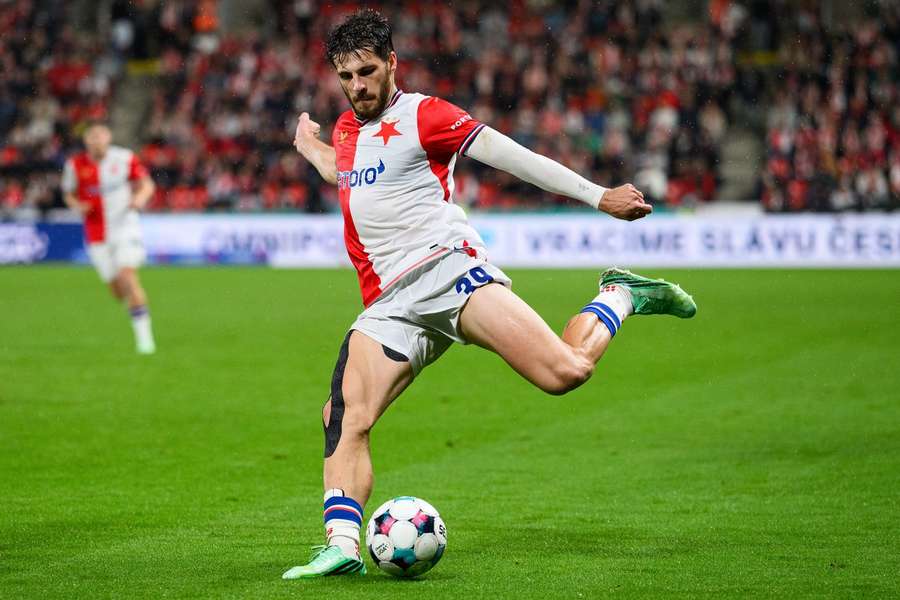 David Jurásek se znovu gólově prosadil proti Zbrojovce Brno.