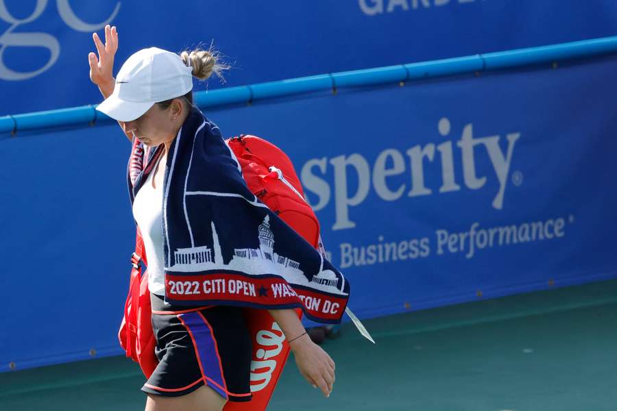 Simona Halep departed due to a suspected injury in Washington