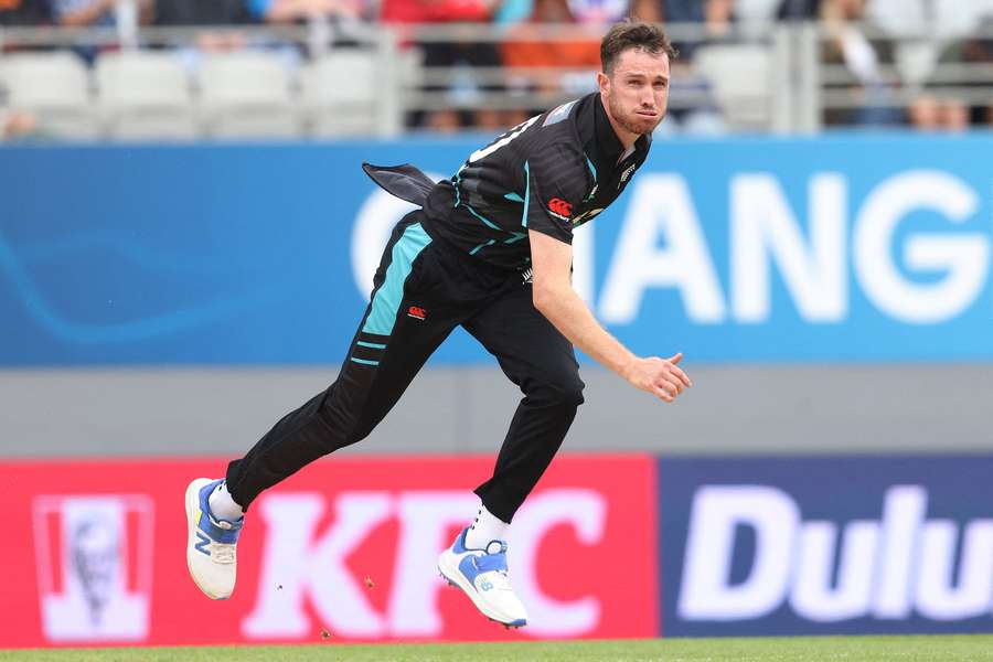 Adam Milne finished fifth in the 2025 Major League Cricket bowling charts with 14 wickets at 7.10rpo.