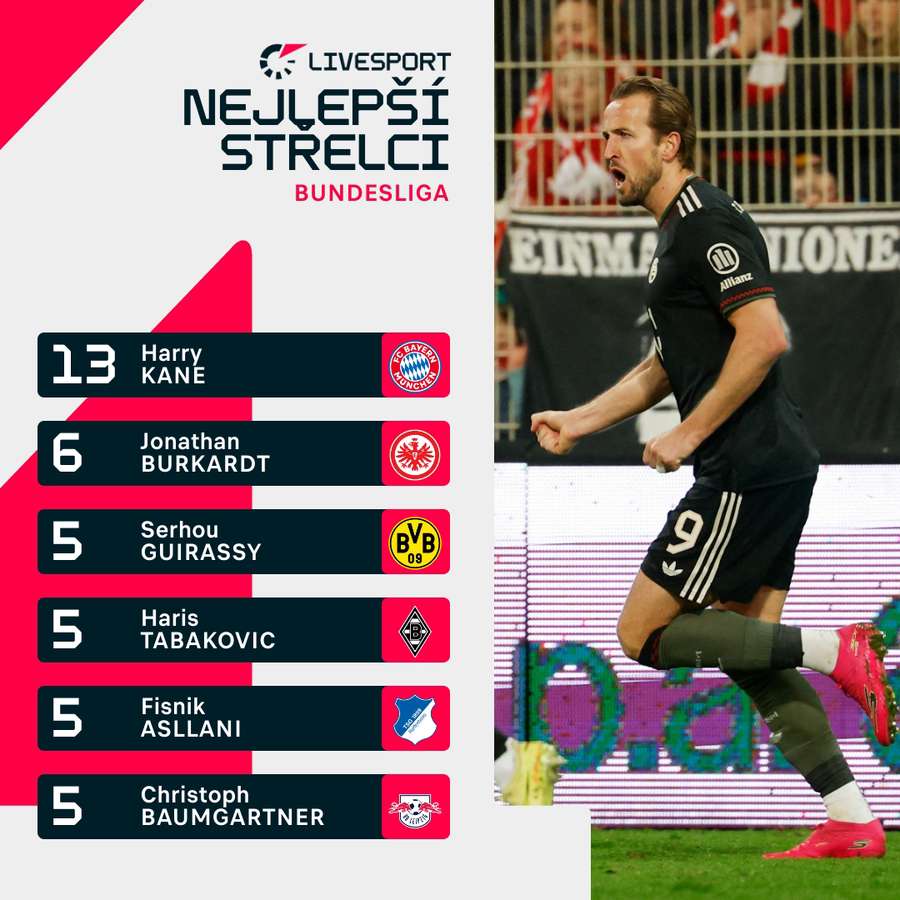 Tabulka střelců Bundesligy. Tabulka střelců Bundesligy.