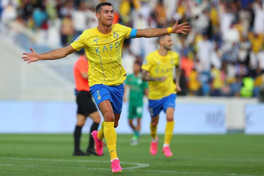 Cristano Ronaldo fez o 1-0, de pé esquerdo, aos 19 minutos