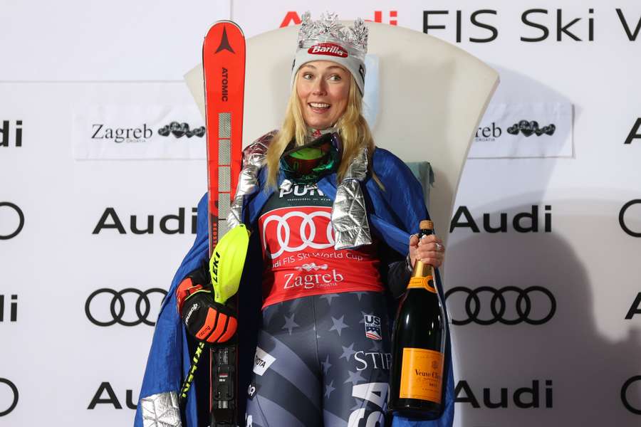 Mikaela Shiffrin a remporté le slalom de Zagreb mercredi, sa 81e victoire sur le circuit mondial.