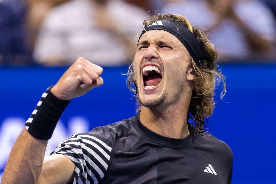 Zverev celebra un importantísimo triunfo.