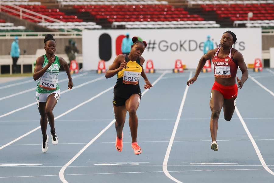 Clayton asserts dominance by leading Jamaican 1-2 in World Juniors sprint Clayton asserts dominance by leading Jamaican 1-2 in World Juniors sprint